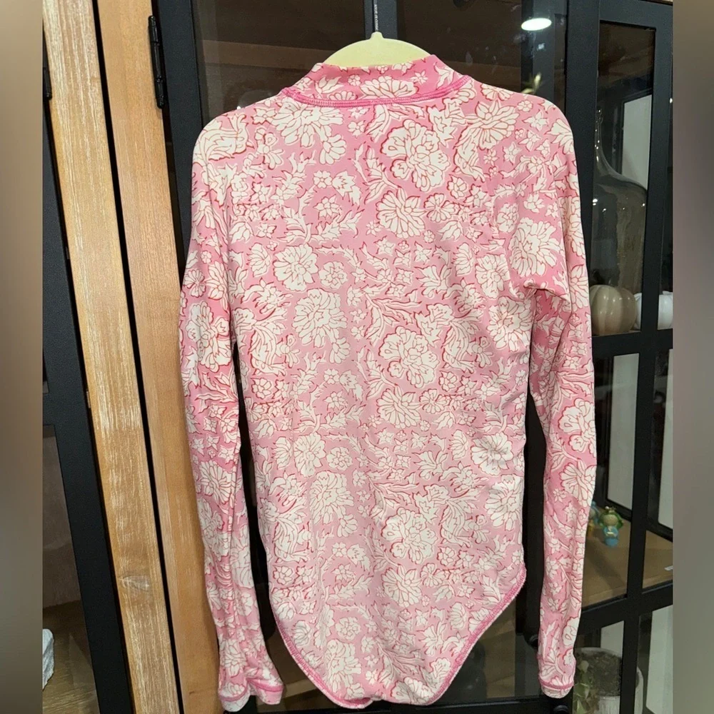 SZ Blockprints™ X crewcuts rash guard one-piece UPF 50 floral girls long sleeve